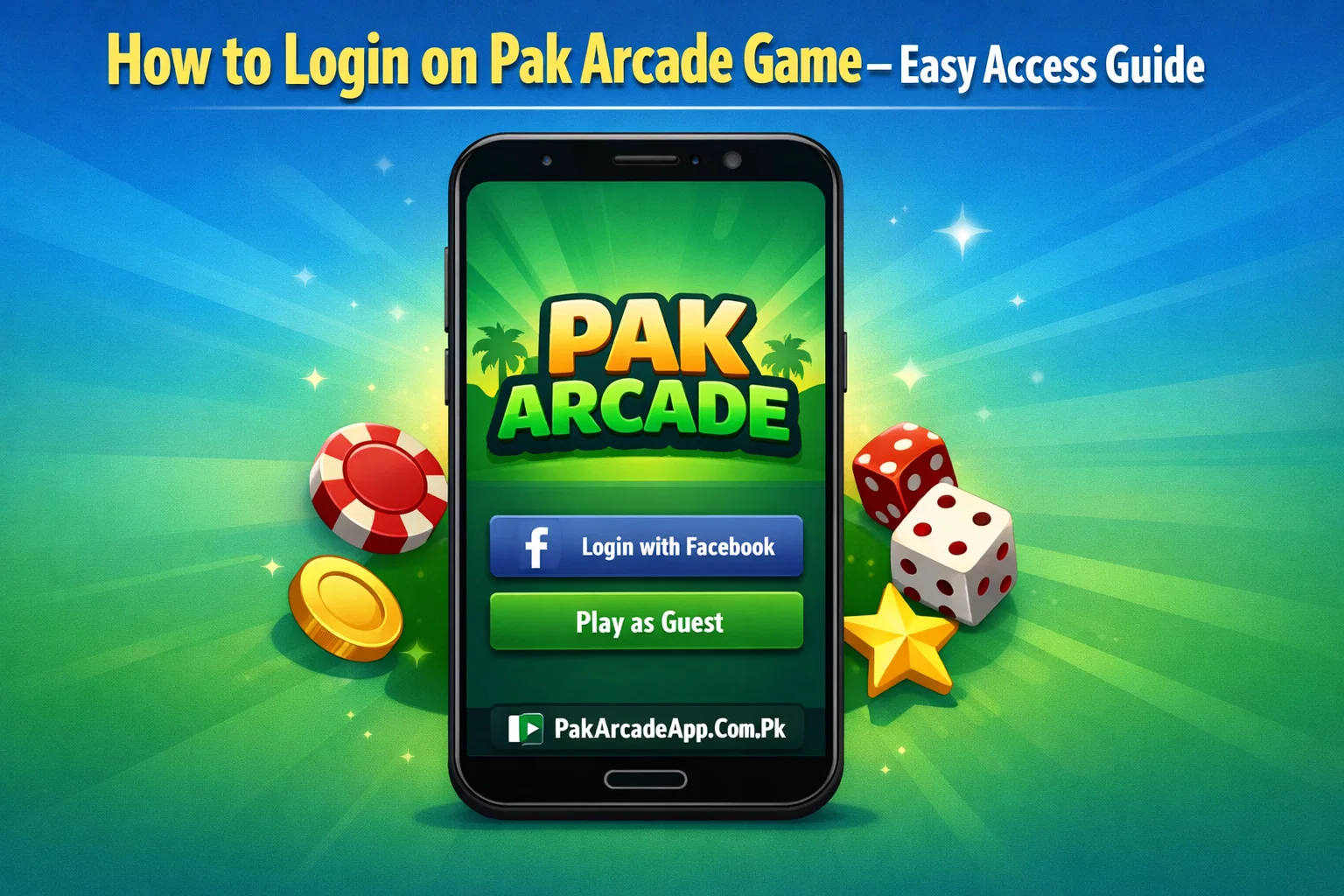 How to Login on Pak Arcade Game