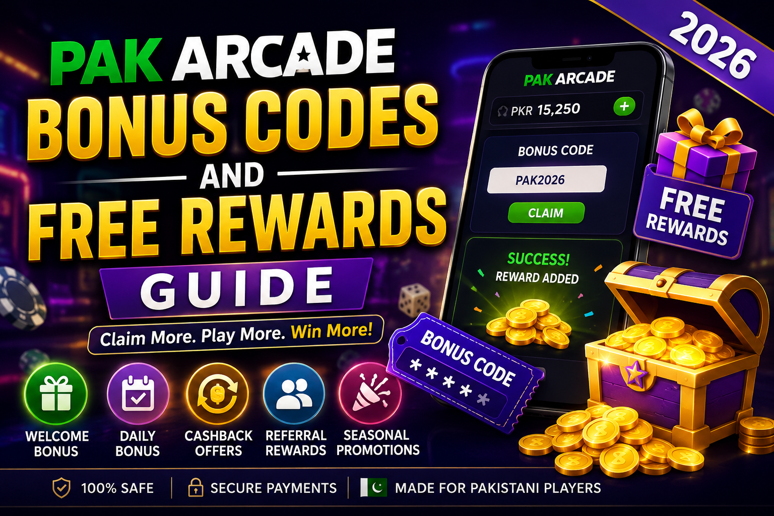 Pak Arcade Bonus Codes and Free Rewards